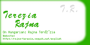 terezia rajna business card